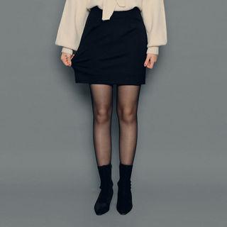 Stretch H-line Miniskirt