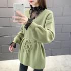 Drawcord Waist Sweater