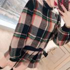 Set: Plaid Pullover + Wide Leg Shorts