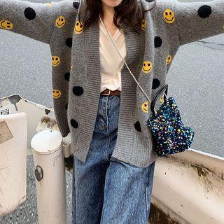 Smiley Dotted Cardigan