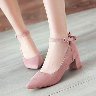 Strap Low Heel Pumps