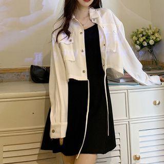 Button-up Jacket / Sleeveless Dress / Set