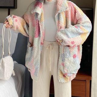 Camouflage Zip Jacket As Shown In Figure - One Size