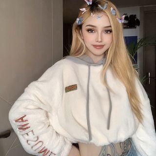 Fluffy Cropped Hoodie