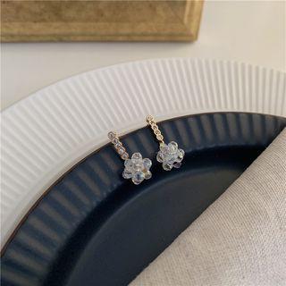 S925 Silver Crystal Beaded Earrings  - [s925 Silver Needle] A Pair Of Earrings