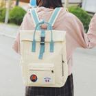 Applique Embroidered Canvas Backpack
