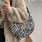 Zebra Print Shoulder Bag Zebra Print - Black & White - One Size