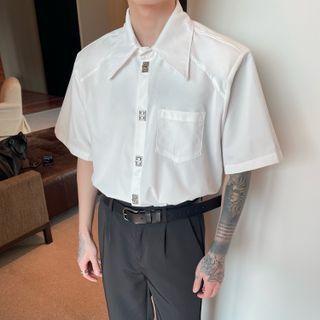 Elbow-sleeve Twist-lock Shirt