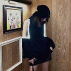 Cutout Reflective Long Sleeve Hoodie