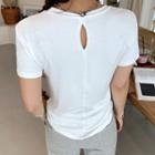 Round-neck Back-hole T-shirt