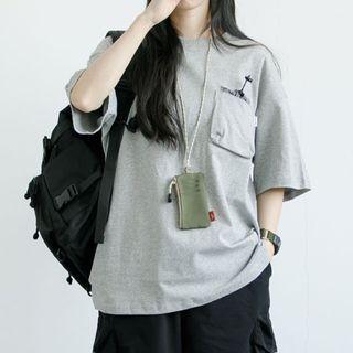 Short Sleeve Printed Pocket T-shirt