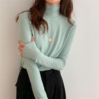 Turtle Neck Plain Top