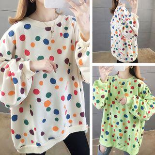 Dotted Oversize Pullover