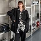 Single Breasted Blazer / Tie Dye Shirt