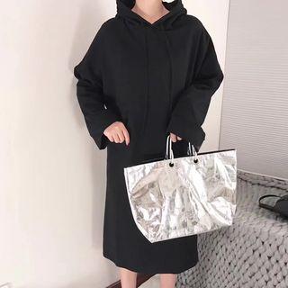 Wide-sleeve Hoodie Dress