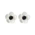 Flower Ear Studs (white) One Size