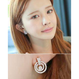 Full-rhinestone Circle Ring