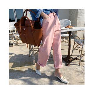 Pastel Color Baggy-fit Pants