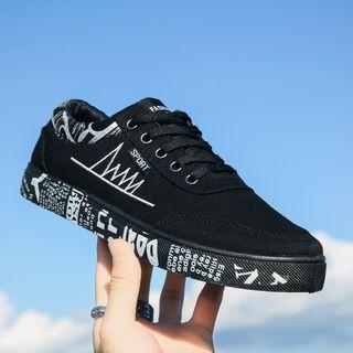 Print Lace Up Sneakers