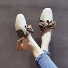 Ribbon Accent Pointed Toe Mules