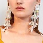 Alloy Petal Fringed Earring