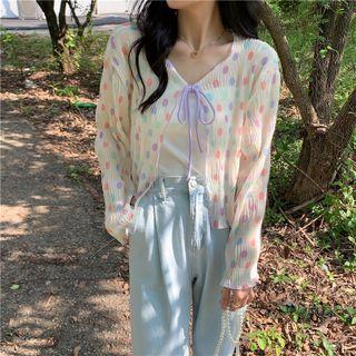 Dotted Jacket White - One Size