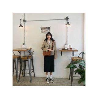 Notched-collar Flap-pocket Jacket