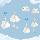 Cloud Faux Pearl Asymmetrical Dangle Earring (various Designs)