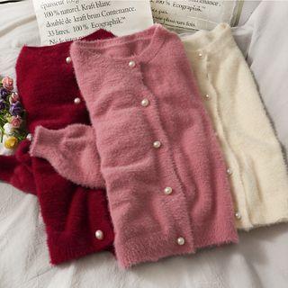Button-up Furry Sweater
