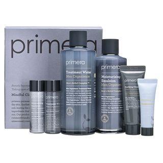 Primera - Men Organience Special Set: Treatment Water 180ml + 25ml + Moisturizing Emulsion 150ml + 25ml + Purifying Cleanser 25ml + Watery Cream 10ml 6 Pcs