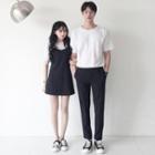 Couple Matching Short-sleeve T-shirt / Pants / Overall Dress / Set