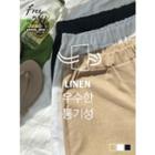Band-waist Loose-fit Pants