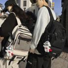 Mesh Compartment Backpack / Charm / Set