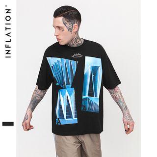 Oversized Short-sleeved Printed T-shirt