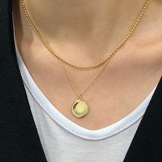 Disc Chain Necklace Set Of 3