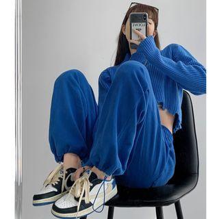 Drawstring Loose-fit Sweatpants In 12 Colors
