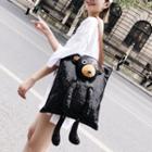 Bear Sequined Tote Bag