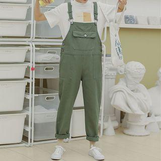 Straight Cut Jumper Pants Green - One Size