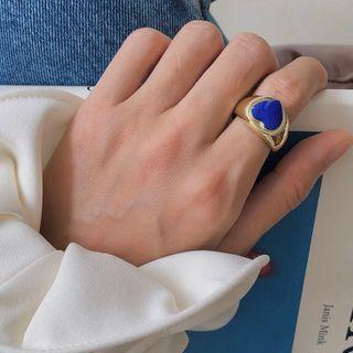 Heart Glaze Alloy Ring