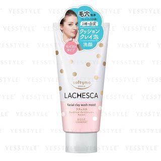 Kose - Softymo Lachesca Facial Clay Wash Moist 130g