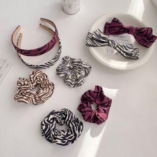 Leopard Print Headband / Scrunchie