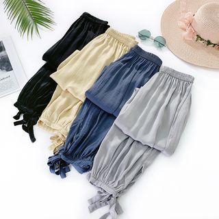 Tie Cuff Harem Pants