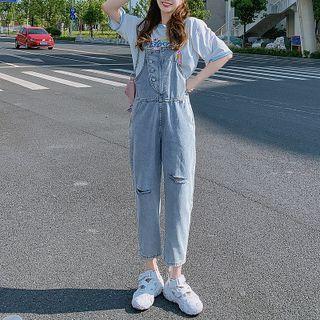 Distressed Loose Fit Jumper Jeans