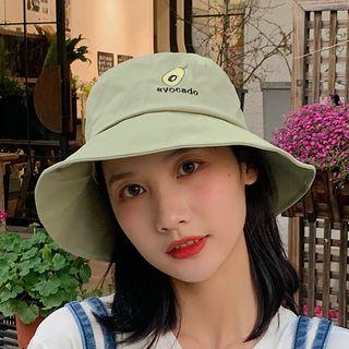 Embroidered Fruit Bucket Hat