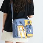 Multi-section Top Handle Crossbody Bag