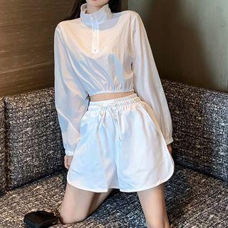 Half-zip Windbreaker / Drawstring Shorts