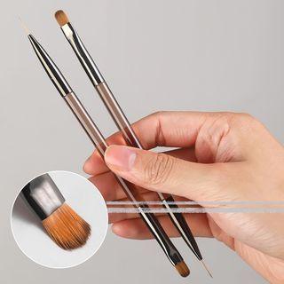 Dual Nail Art Brush Gj680-01 - One Size