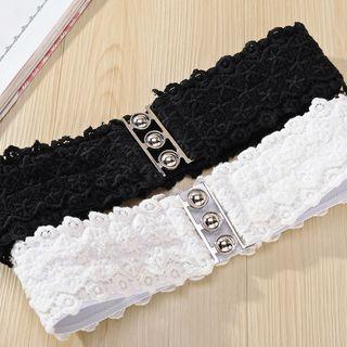 Lace Wide Elastic Belt