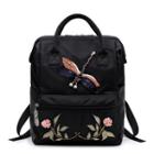 Applique Embroidered Oxford Backpack