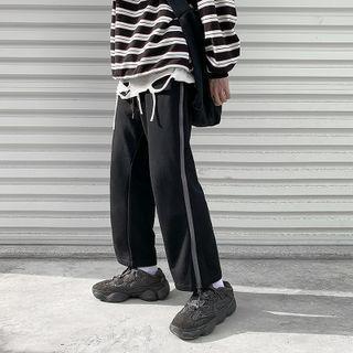 Side Zip-up Wide Leg Pants